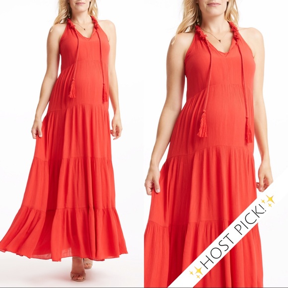 ✨HP!✨NWT Maternity-Friendly Ella Moss Maxi Dress - Picture 1 of 5